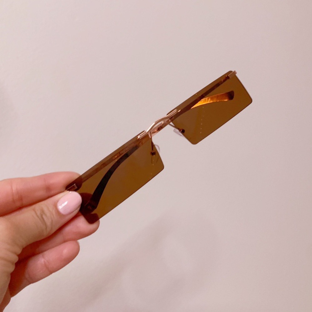 Rectangle Sunnies in Amber